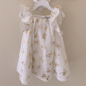 2T beautiful butterfly dress for girls